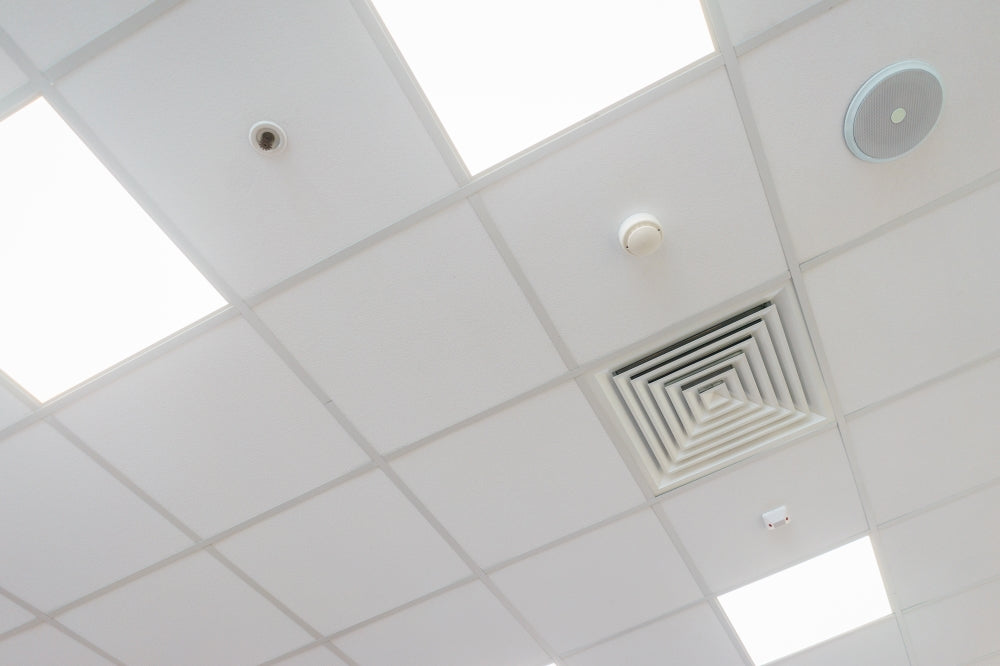 Ceiling tiles by Batipro installed in a Mauritius office